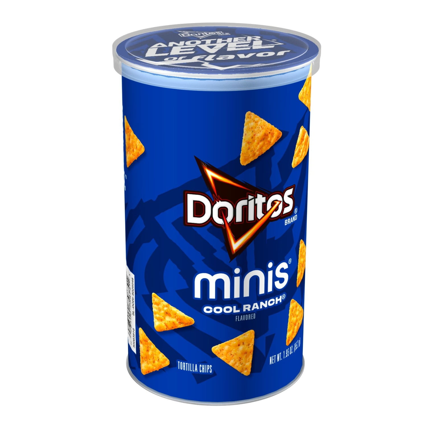 Doritos Minis Cool Ranch Flavored Tortilla Chips Single Serve Canister 1.95 oz