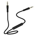 thumbnail image 2 of Cable estéreo de audio de 3,5 mm/AUX con control de volumen de micrófono Cable AUX para auriculares de coche FLhrweasw El nuevo, 2 of 7