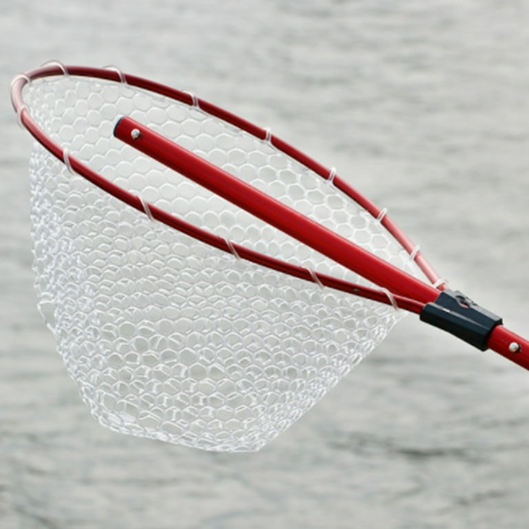 RONSHIN Anti-hook Silicone Fishing Net With Telescopic Aluminum Alloy Rod  Fishing Accessories