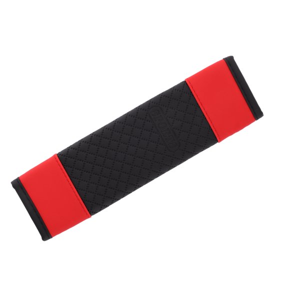 Unique Bargains Car Seat Belt Covers Plaid Pattern Shoulder Pad Seat Belt Pad Cover 6.5x23cm Red