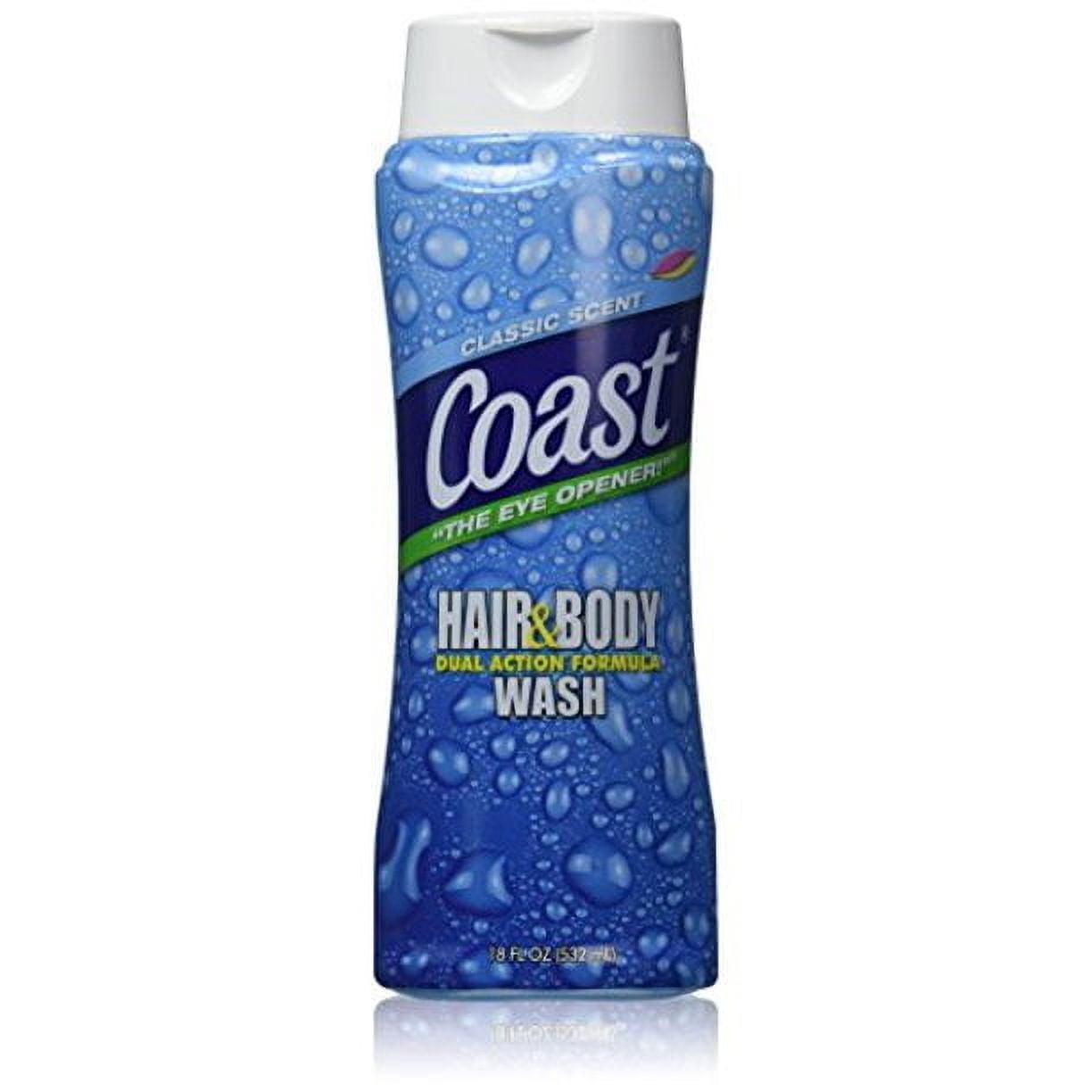 4 Pack Coast Classic Scent Hair & Body Wash 18oz Each