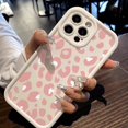 thumbnail image 2 of Funda de teléfono con estampado de leopardo rosa para iPhone, carcasa trasera de pantalla completa para iPhone 16, 15, 14, 13, 12, 11 Mini Pro Max, X, XR, XSMax, 6S, 6, 7, 8 Plus, SE20, Y2k, 2 of 5