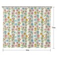 thumbnail image 5 of Pioneer Flower Floral Print Pattern Shower Curtain 84"x72", Bathroom Decorative Shower Curtain Set with 12 Hooks, Waterproof Washable, 5 of 6