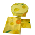 thumbnail image 2 of ZHAOCHENG Juego de 3 piezas de papel encerado de hilo de cera de abejas reutilizable, toallitas de cera de abejas orgánicas, envoltura de alimentos de diferentes tamaños para frutas, verduras y pan la, 2 of 5