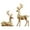Gold, variant on Reindeer Figurines Resin Sculpture Christmas Tabletop Ornaments, Electroplated Deer Statue for Home Living Room Office Decor,Xmas Animal Centerpiece Showcase Art Piece for Holiday Decoration
