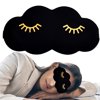 SHENERDA Blindfold for Sleeping 3D Cloud Shape Foam Blind Folds Multifunctional Ergonomic Sleep Cover with Adjustable Button for Bed