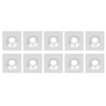 thumbnail image 1 of 10Pcs Carré Plaque de Roulement Rondelle Argent Alliage d'Aluminium Couvercle Attaches Accessoires3030 Simple Trou, 1 of 14