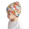 thumbnail image 3 of Honeii Flowers And Birds Watercolor or Baby Beanie 0-6 Months 6-12-24 Months Kids Winter Hat,Toddler Beanies Baby Girl Boy Hat Warm Cap for Baby, Infant, Toddler-Small, 3 of 6