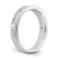 thumbnail image 6 of 14k White Gold Ring Wedding Band Diamond 0.77 ct 11-Stone 3/4 carat Round Complete Channel, 6 of 8