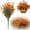 Orange, variant on Artificial Fall Flowers For Outdoors Decoration 1 Bouquet Mums Flowers Faux Plastic Plants For Autumn Thanksgiving Porch Front Door Garden Home Decor