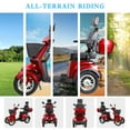 thumbnail image 6 of QEEKA All Terrain Mobility Scooter,Heavy-Duty 4 Wheel Mobility Scooters 500lbs Capacity -800W,for Seniors & Adults Travel,Red, 6 of 9