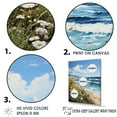 thumbnail image 3 of Designart "Floral Seaside Reminiscence" Beach Floater Framed Canvas Prints, 3 of 5