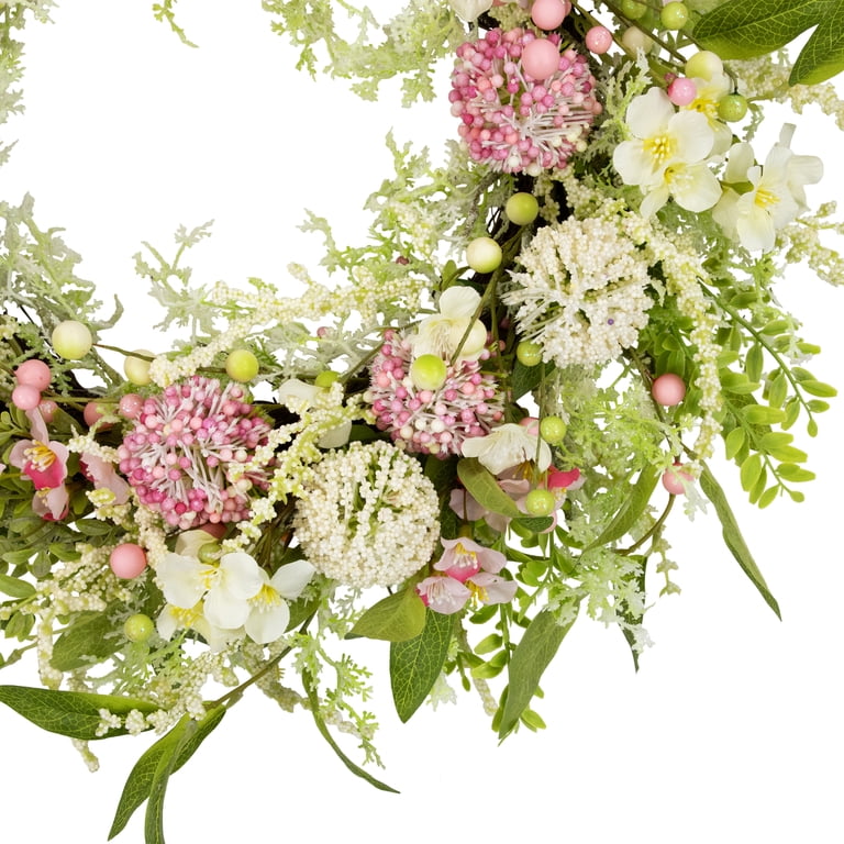 Northlight Allium and Lavender Spring Wreath - 28