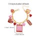thumbnail image 5 of Pulsera de San Valentín con dije de letra de corazón y flor de rosa, pulsera de longitud ajustable, regalo de cumpleaños para novia, 5 of 8