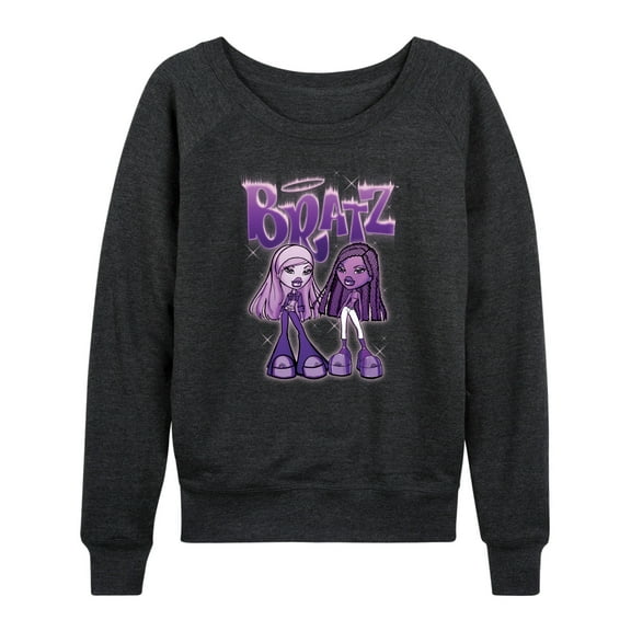 Bratz - Purple Power Dolls - Women's Lightweight French Terry Long Sleeve Shirt