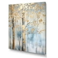 thumbnail image 2 of Designart "Treasured Gold And Blue Arboreal Scene II" Landscape Trees Canvas Wall Art, 2 of 7