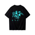 thumbnail image 4 of Women's pop singer Casual Cotton demon Print TOP,Short Sleeve Cartoon Graphic Tee for POP SINGER and Movie Fans M, 4 of 4