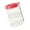 Red, variant on Giaone Outdoor Pet Feeder with Multiple Sections Food Water Dispenser Kitchen Tool