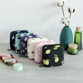 thumbnail image 2 of Bolsa de almacenamiento de tampones de servilleta sanitaria para mujer, bolsa organizadora portátil impermeable, bolsas de servilletas sanitarias con patrón de dibujos animados, 2 of 5