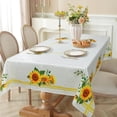 thumbnail image 5 of Spring Summer Tablecloth 60×84 inch, Waterproof Sunflower Table Cloth Washable, Stain Resistant Cloth Table Cover for Party Picnic Dinner Decor (Sunflower), 5 of 6