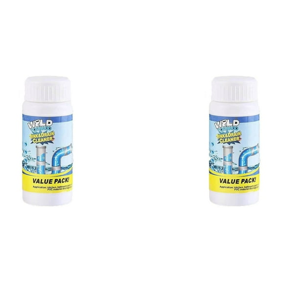 2pcs Wild Tornado Powerful Sink & Drain Cleaner 110g - Portable Cleaning Tool for Toilet
