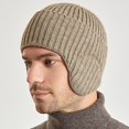 thumbnail image 4 of CSChome Women Men Knitted Hat Unisex Winter Knitted Hat - Solid Color Ear Protection Brimless Warm Beanie, 4 of 6