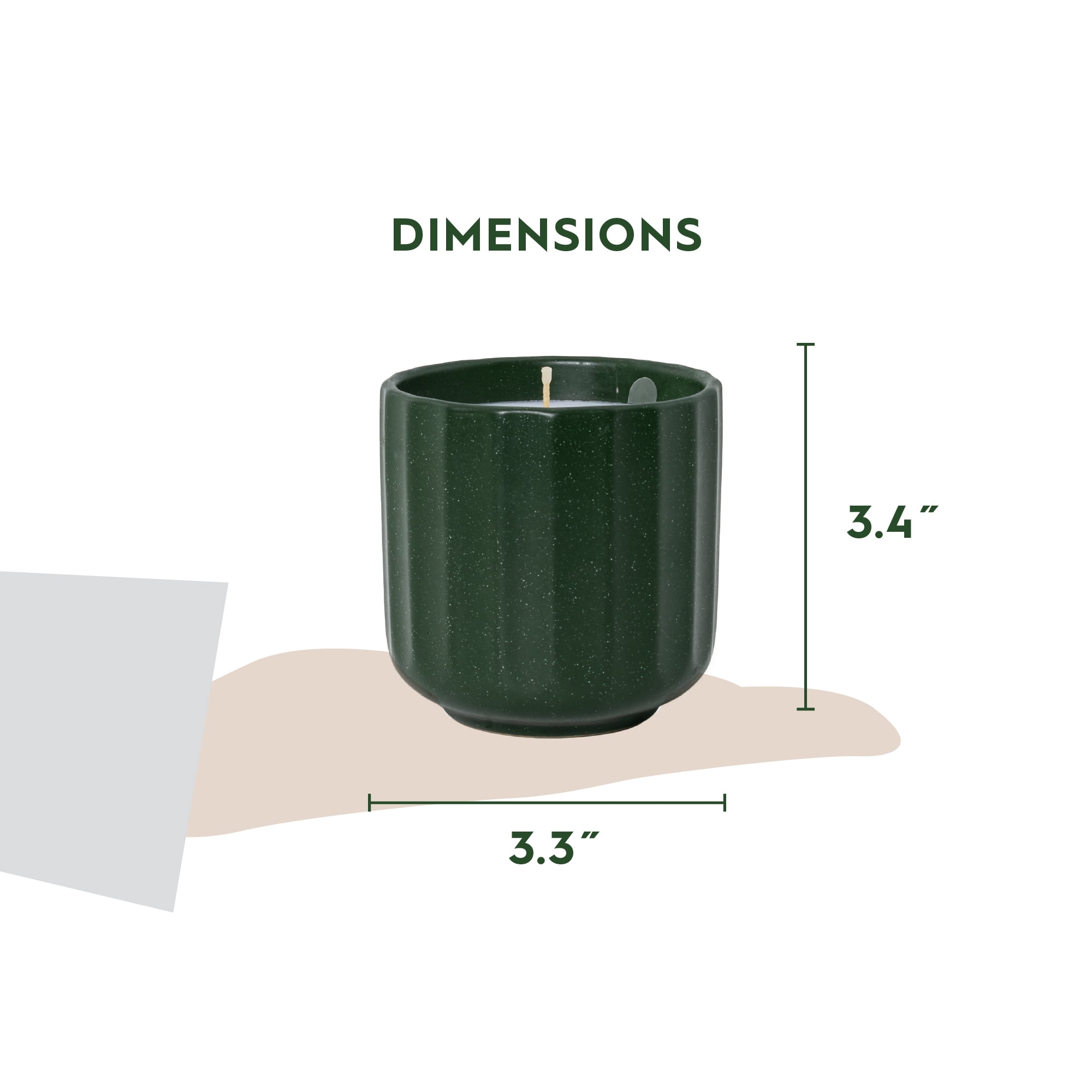 Better Homes and Gardens Dark Lavender and Sage 1-Wick Fluted Jar Candle, 8 oz
