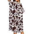 thumbnail image 4 of HELLHERO Polyester Swim Cover Up for Party Long Casual Cow Print, 4 of 6