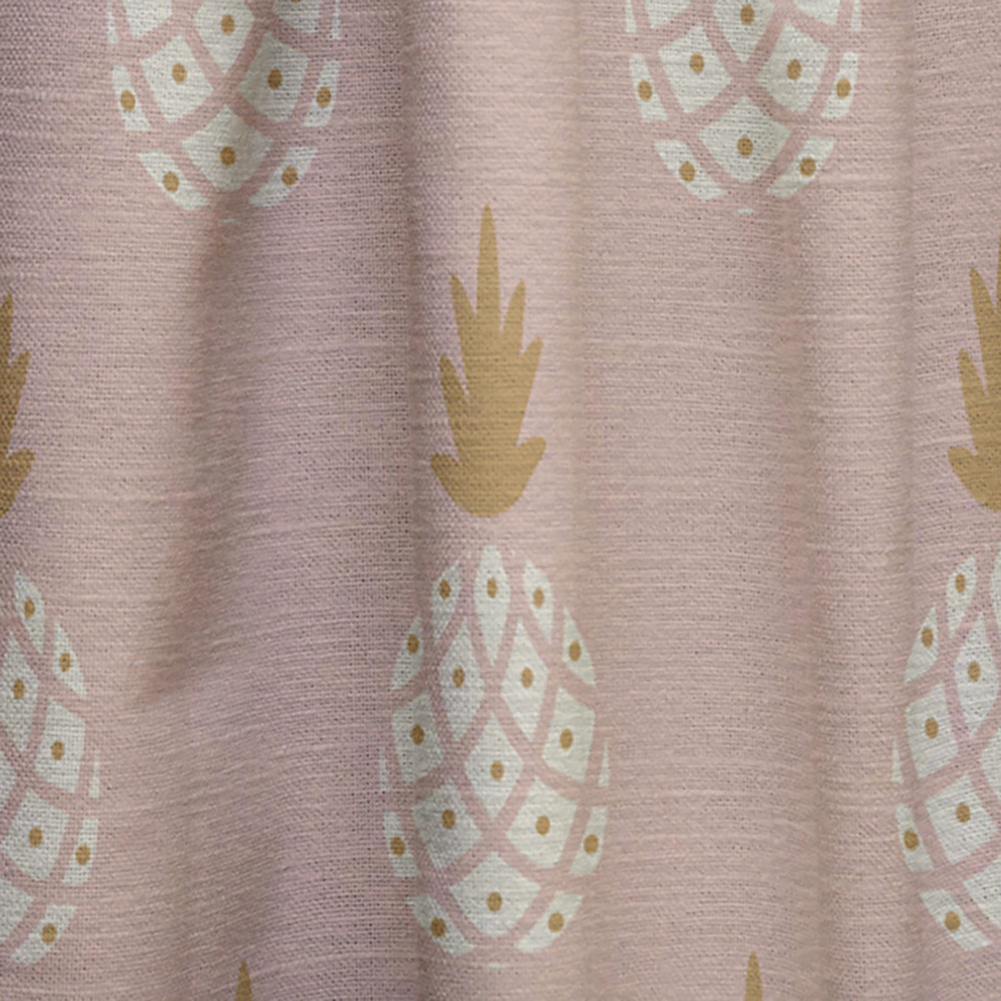 Designart 'Pineapple Summer Bliss Retro VII' Mid-Century Modern Curtain Panel