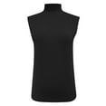 thumbnail image 5 of oqasdz Sweaters for Women Half Turtleneck Vest Sleeveless Solid Color Thermal Underwear Bottoming Shirt Fall Winter Warm Casual Comfort Soft, 5 of 6