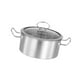 thumbnail image 3 of Olla de inducción para fideos ramen coreanos, olla de acero inoxidable con tapa de vidrio, olla de acero inoxidable para cocina doméstica y 16 cm de plata, 3 of 8