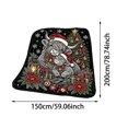 Black Background Cow DIY Coloring Blanket Kids Hand Drawing Color In ...