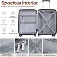 thumbnail image 5 of MIUSSE Luggage Sets 3 Piece, 20 Inch Carry On Luggage with Wheels, 100% PC Hardshell Suitcase with TSA Lock, Carry On Suitcases Airline Approved With Travel Backpack for Men Women, 5 of 8