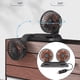 thumbnail image 1 of Ventilador de coche, doble cabezal, rotación de 360 gra, , ventilador de aire de refrigeración eléctrico de 2 velocidades, apto para - Encendedor de Encendedor de cigarrillos24V Soledad Ventiladores de coches eléctricos, 1 of 10