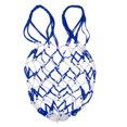 thumbnail image 2 of Bolsa de Baloncesto, Fabricado en Material Poliéster de Malla de Nylon, Azul blanco Sunnimix Bolsa de malla de malla, 2 of 8