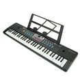 thumbnail image 1 of Electronic Keyboard, 61 Keys Children Keyboard, Black For Student For Beginner Universal USB Power Supply, 1 of 8
