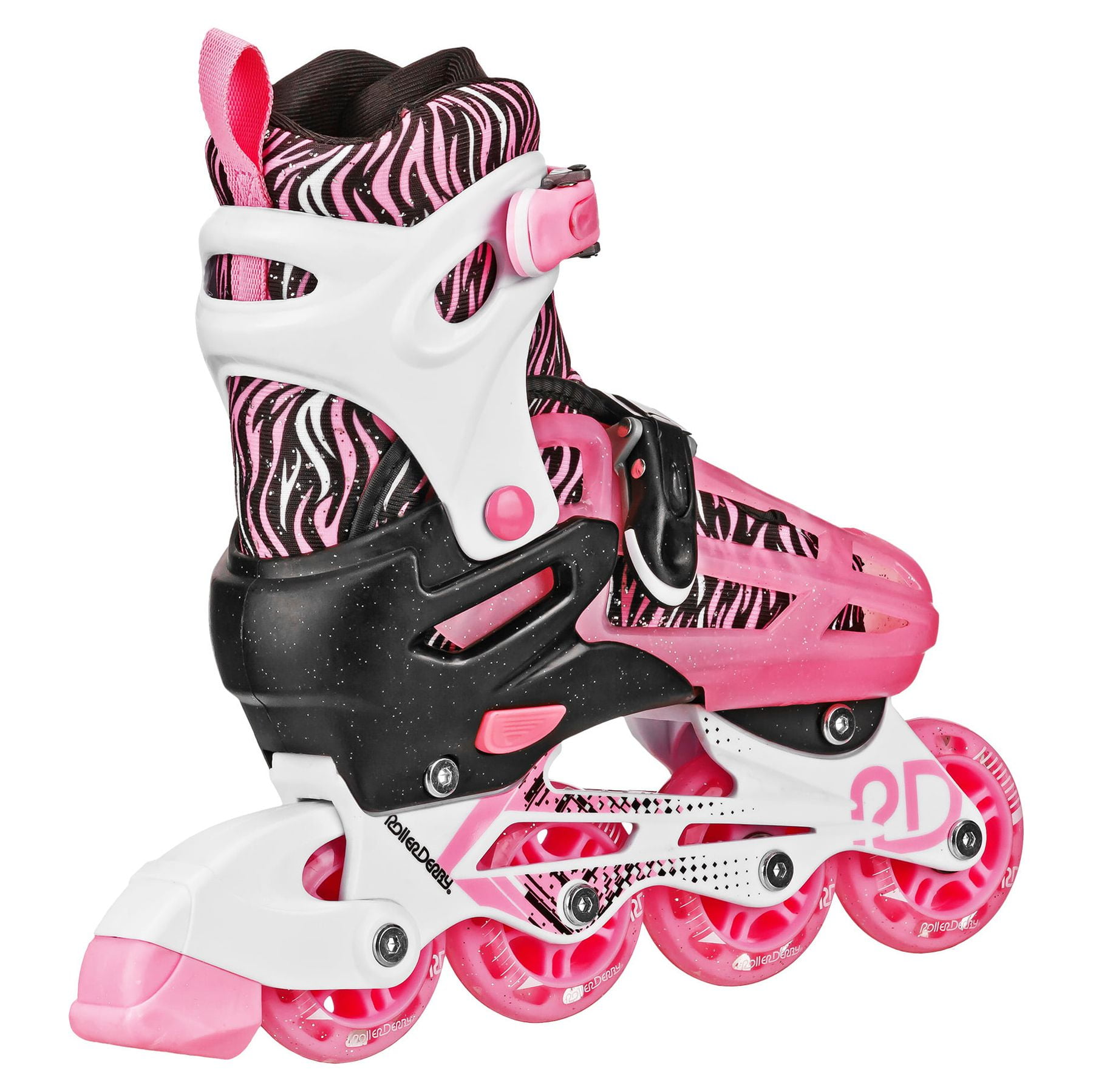 Roller Derby 2n1 Adjustable Girls Roller/Inline Skates Pink
