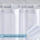 thumbnail image 2 of Cortina de ducha duradera y de calidad, decoración moderna para baño con tela resistente, tela texturizada con propiedades antibacterianas, ojales de metal resistentes a la oxidación, lavable a, 2 of 6