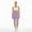 21678832112774224877, variant on Blush Lilac Color Women's Brushed Suede Poly Span Casual Capri Leggings XS-2XL