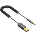 thumbnail image 1 of MesaSe Car Audio Bluetooth Adapter 3.5MM Audio for Jack Multifunctional USB Bluetooth 5.0 and Receiver Portable Bluetooth Audio Signal Converter for Car, 1 of 8