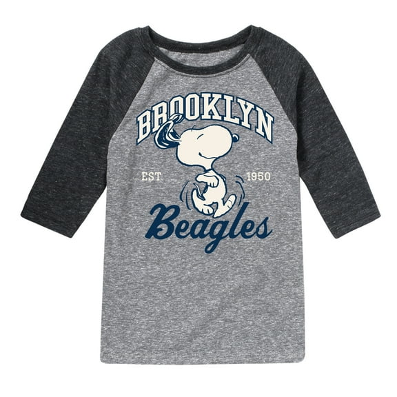 Peanuts - Brooklyn Beagles - Toddler & Youth Raglan Graphic T-Shirt