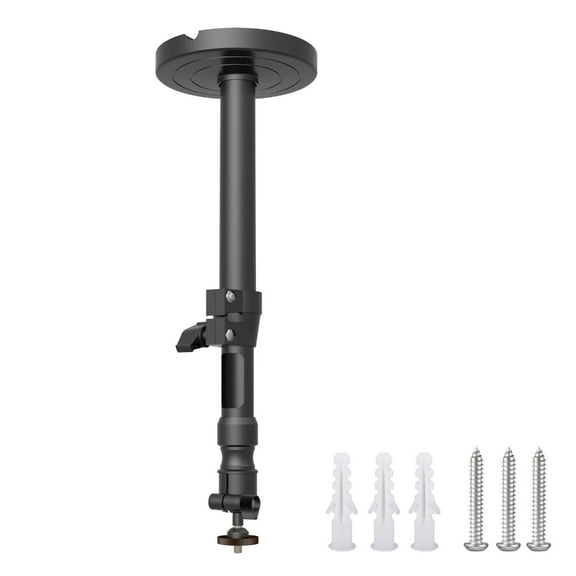 AOOOWER Small Projector Holder Hanger 360°Swivel And 180°Tilt Ceiling/Wall Mount Bracket Supports Safe Load 5KG
