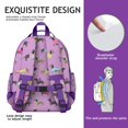 thumbnail image 5 of Colorful Funny Dachshund Backpack for School,Cute School Bag,Schoolbag with Adjustable Shoulder Straps & Padded Back,15.25"x11.5"x5.25", 5 of 6