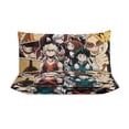 thumbnail image 3 of My Hero Academia 3 Pieces Bedding Set 3D Printed Lightweight Bed Quilt Set Comforter Cover Set for Girls Kids Teens, 1 Quilt Cover 2 Pillowcases 86"x70", 3 of 8