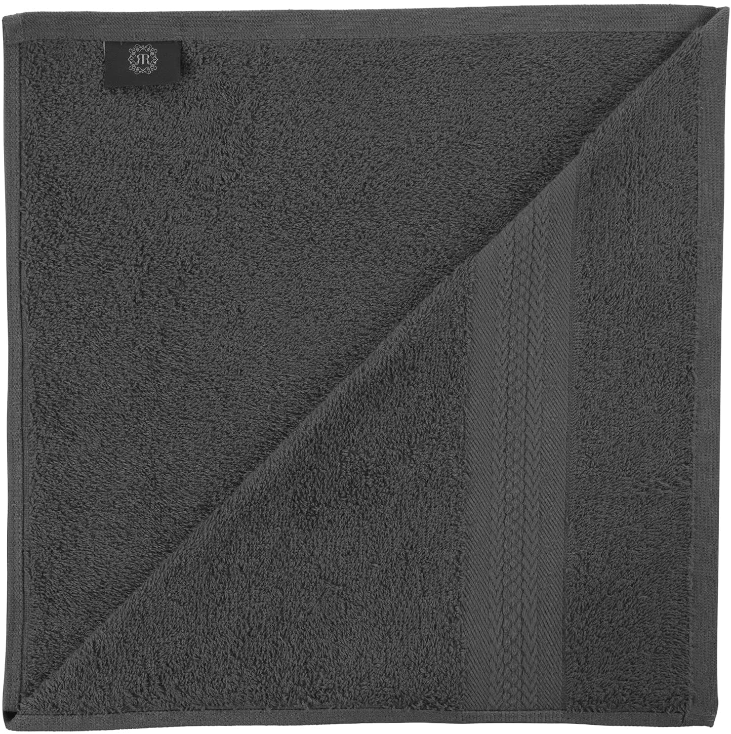 Regal Ruby, 6 Piece Towel Set, 2 Bath Towels 2 Hand Towels 2 Washcloths, Soft and Absorbent, 100% Turkish Cotton Towels for Bathroom and Kitchen Shower Towel, Grey