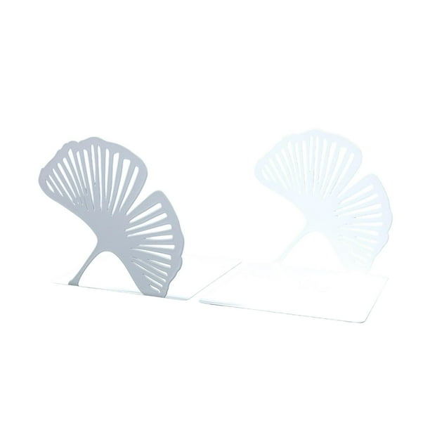 2 Sujetalibros con Forma de Hoja de Ginkgo, Soportes Decorativos para Libros, Regalo para Amantes de Las , Antideslizantes, Huecos, Sujetalibro