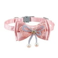 thumbnail image 1 of Collier pour Animal, Collier Nœud pour Chat en Polyester Ajustable, Doux, pour la Marche Quotidienne, Nœud en Dentelle, Pendentif Nœud Perlé, Nœud en Dentelle Détachable, Pendentif Nœud Perlé Détachable, 1 of 8