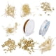 thumbnail image 1 of Kit de inicio para joyas Hallazgos Espaciador Alambre de acero Cordón elástico Dorado Baoblaze Kit de inicio de fabricación de joyas, 1 of 8
