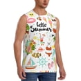 thumbnail image 2 of Gaeub Hello Summer Men's Sleeveless Muscle Shirts Workout Tank Tops, Odor Protection and Comfortable - XX-Large, 2 of 8