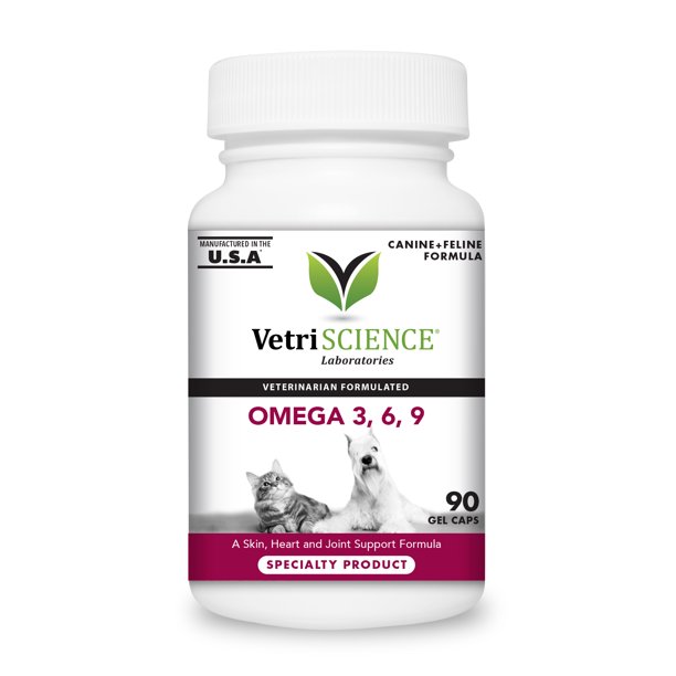 VetriScience Omega 3, 6, 9, Skin, Heart and Joint Support Formula for